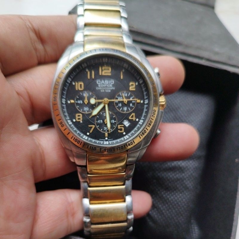 jam tangan original Casio Edifice chronograph preloved second bekas