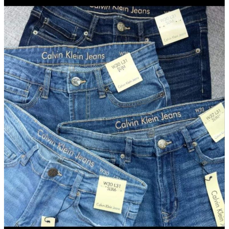 Celana Jeans Calvin Klein Original CK Slim Demin Jeans CK Jeans Original