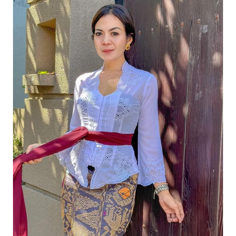 KAIN KEBAYA BORDIR  SUTRA CREPE HANYA KAIN