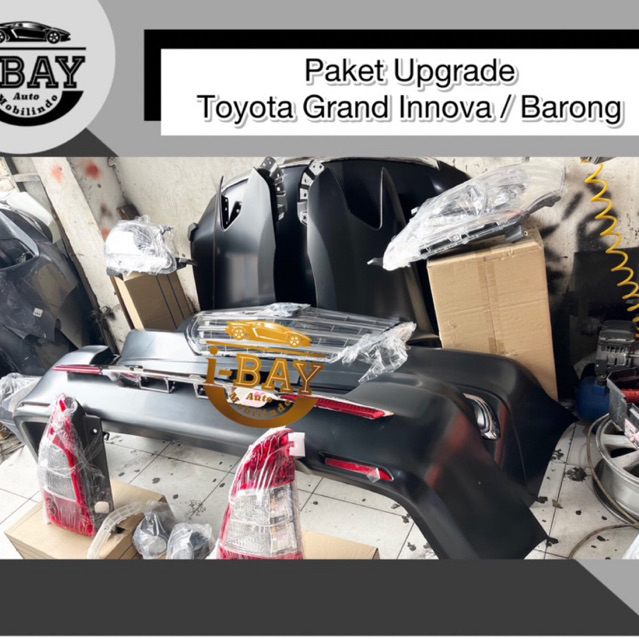 Part paket upgrade toyota grand innova barong 2014 2015