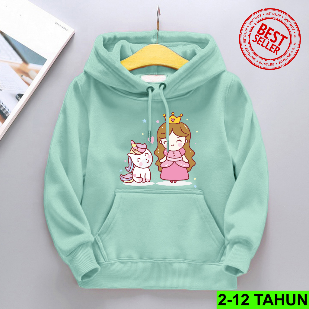 Hoodie Anak Perempuan Laki Laki / Hodie Anak Usia 2 3 4 5 6 7 8 9 10 11 12 Tahun / Jaket Anak Perempuan UNIICORN