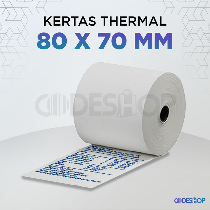 

Kertas Kasir Thermal 80 x 70 mm ( Biru ) Otani