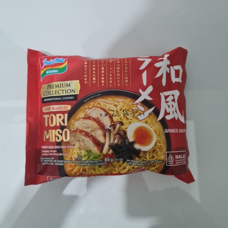 

INDOMIE TORI MISO / PREMIUM COLLECTION / INDOMIE INSTANT / MIE INSTANT / INDOMIE TORIMISO / SHOYU / TAKOYAKI / RAMEN / MIE RAMEN