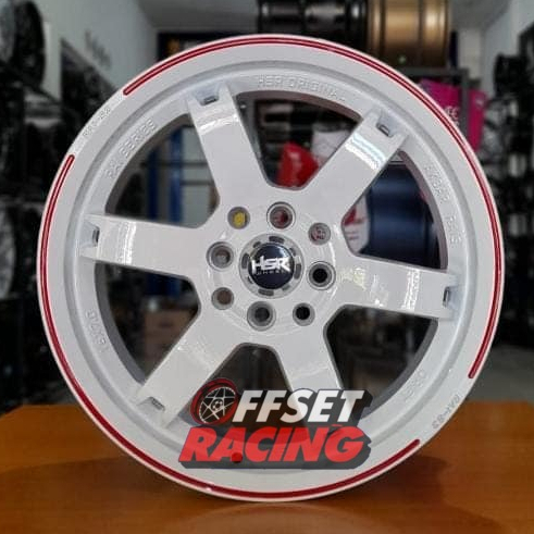 Velg Mobil HSR RAI-S3 Original R16 Velg Ring 16 Brio Agya Ayla Mobilio Jazz Yaris Avanza Putih