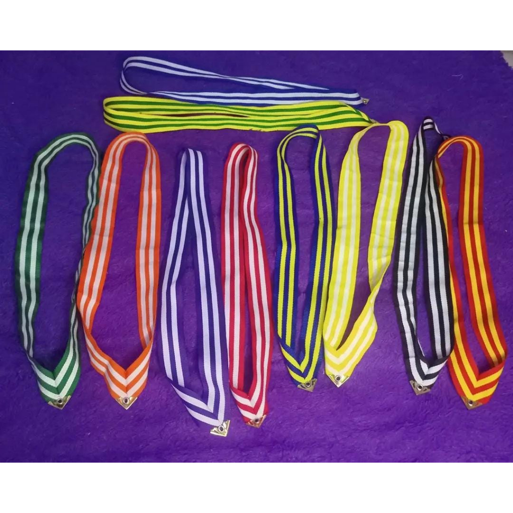 

Tali medali+mata itik+sudut +ring sudah siap pakai 3cm