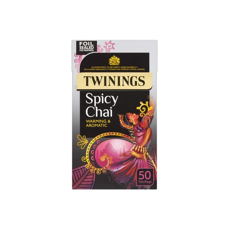 Twinings Spicy Chai Warming &amp; Aromatic 50 x 2.5 Gram