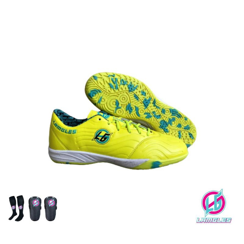 Lamgles - Sepatu Futsal Lamgles Jaguar Sol Rata Loreng Anti Slip In Indonesia