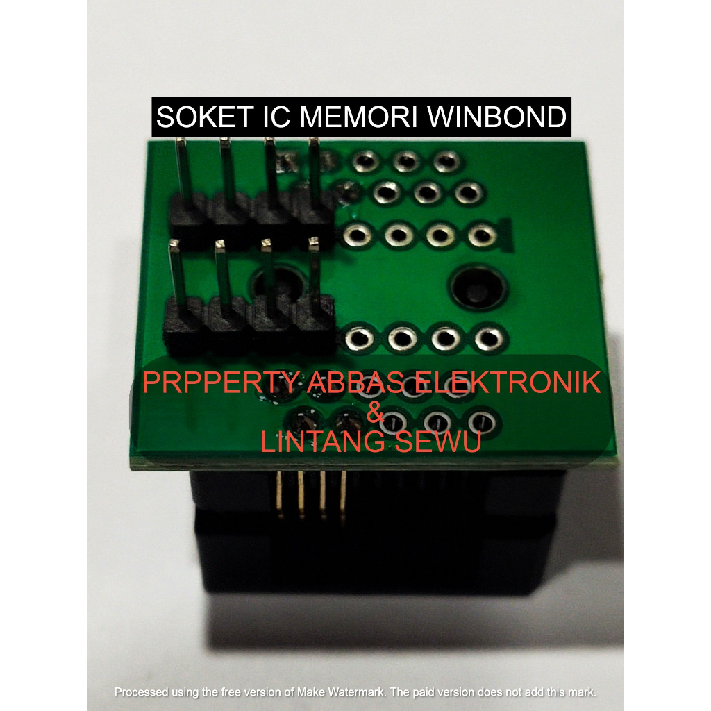 ADAPTER SOCKET CONVERTER SOP8 TO DIP8  FOR SOP8 WIDE 200MIL SOKET ADAPTER IC MEMORI WINBOND