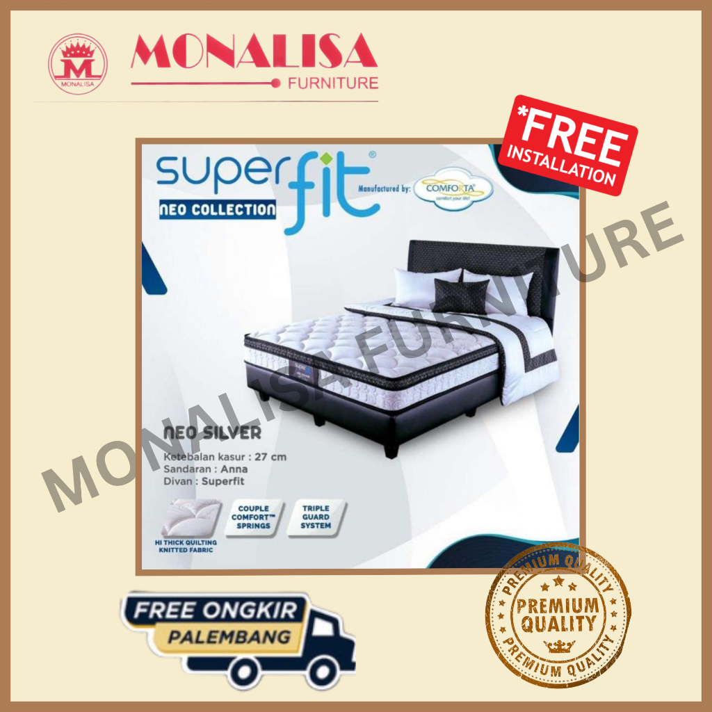 Springbed Comforta Superfit Neo Silver / Matras Neo Silver Springbed / Tempat Tidur Comforta Garansi