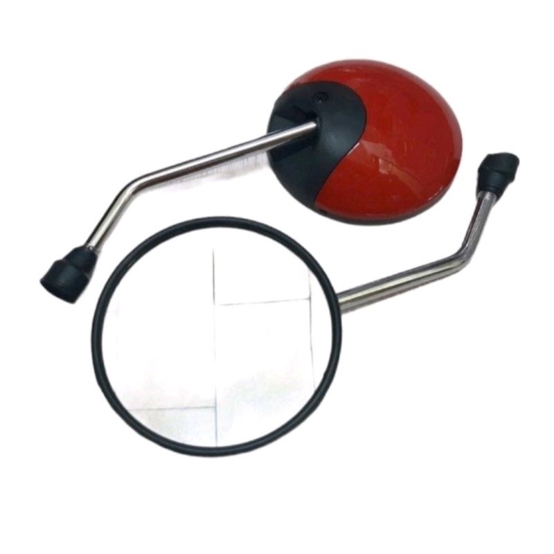 Spion bulat karbon tangkai chrome Honda Scoopy lama Genio beat Vario Revo Supra dll