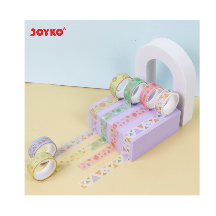 

Washi Tape Pita Perekat Selotip Kertas Warna Joyko WT-101 WT-103 WT-104
