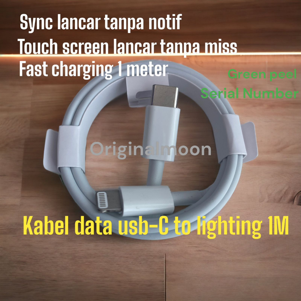 KABEL DATA FAST CHARGING-USB C to IP (1m) - KABEL IP - KABEL DATA IP - IP - CAS IP - KABEL CHARGER IP - KABEL CASAN IP - KABEL IP