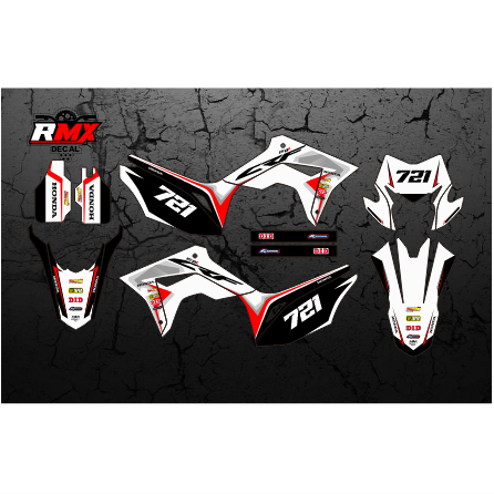 DECAL CRF 150 L FULLBODY (025) DEKAL STIKER CRF 150L MERAH HITAM, KUNING, HIJAU, BIRU TUA/MUDA, EMAS