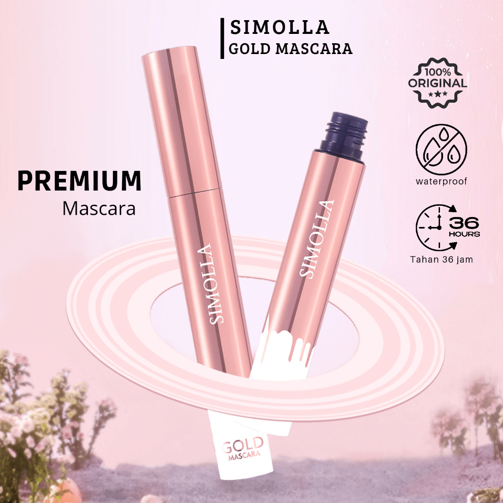 SIMOLLA  Mascara Volum &amp; Lengthening Waterproof /Maskara Badai Tahan Air Dan Tahan Lama 36 Jam