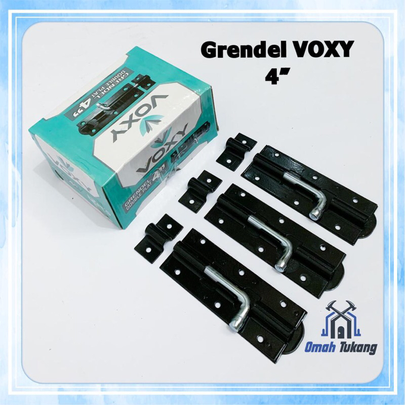 Grendel Hitam VOXY 4” Inch Double Plat Tebal / Grendel VOXY 4” Tebal