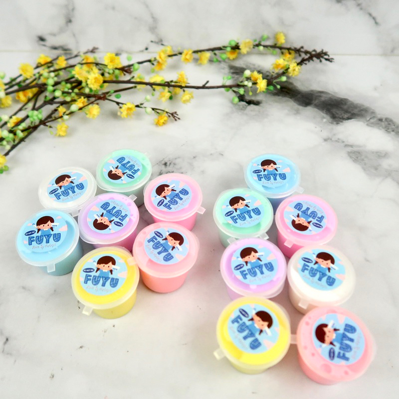 FUYU TOFU SLIME MINI 25ml COLOURFUL PREMIUM BY ELIPTOYS BEST SELLER