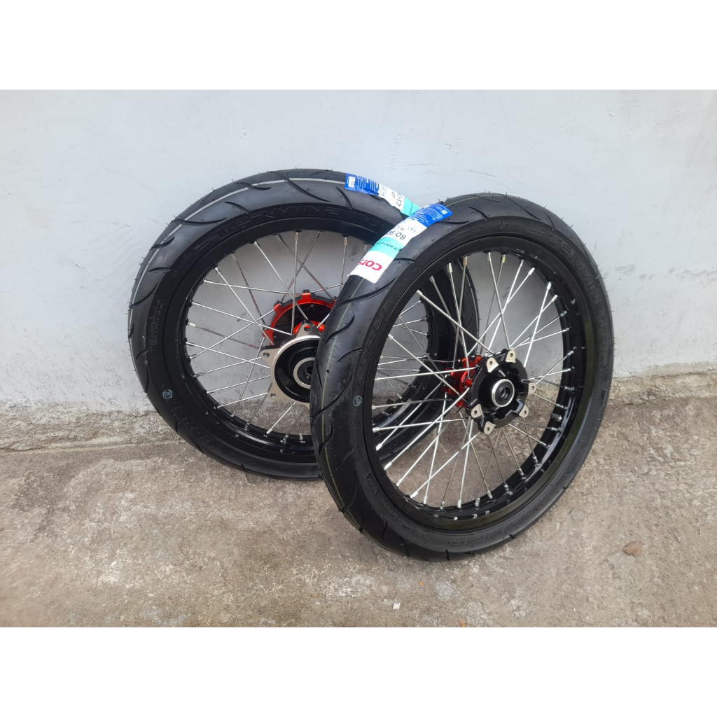 Wheelset Herex Semi Cacing CRF 150 L Ban Corsa Baru