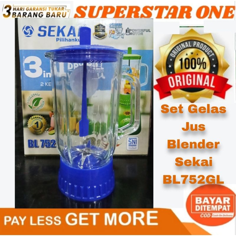 Set Gelas Jus Blender Sekai BL-752GL gelas jus blender Sekai BL 752GL