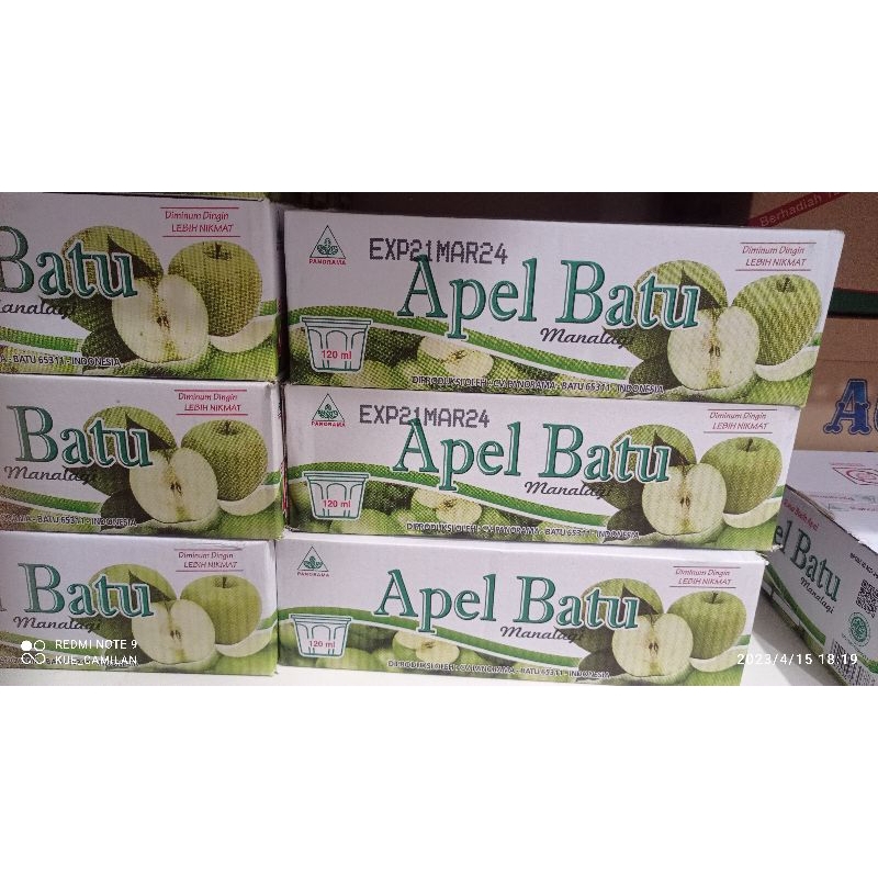 

sari apel/jeruk nipis panorama 120 ml 40 cup