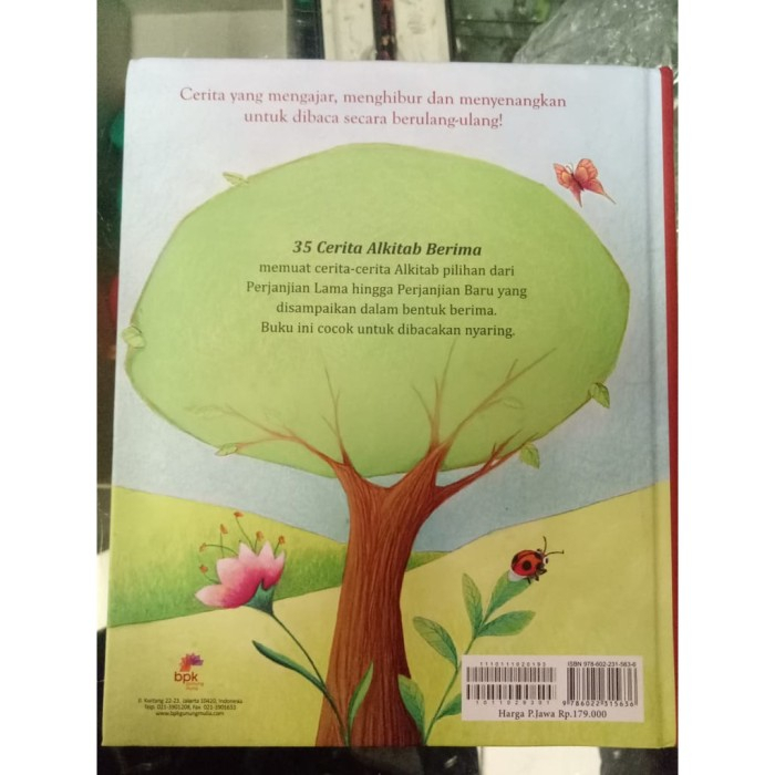 35 Cerita Alkitab Berima The Rhyne Bible Story Book Hard Cover BPK Gunung Mulia Buku Cerita Anak Kristen