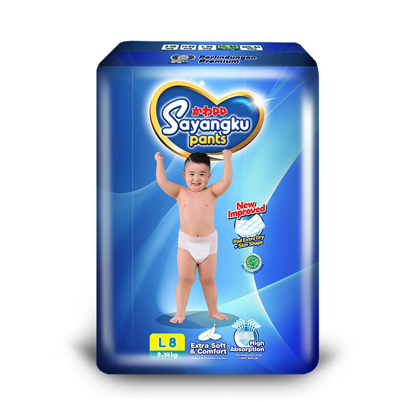 Sayangku Diaper Pants L8/Popok Bayi Tipe Celana