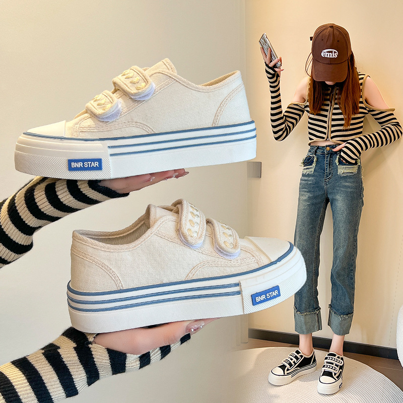 COD POS 175 Sepatu Sneakers Tali Velcro Straps Wanita