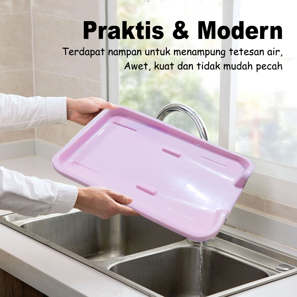 Ladiesstar Termurah  - Tempat Rak Pengering Piring Plastik Pengering Buah dan Sayur (PBR-C) -Tempat Pengering Cuci Piring Gelas Sendok - COD