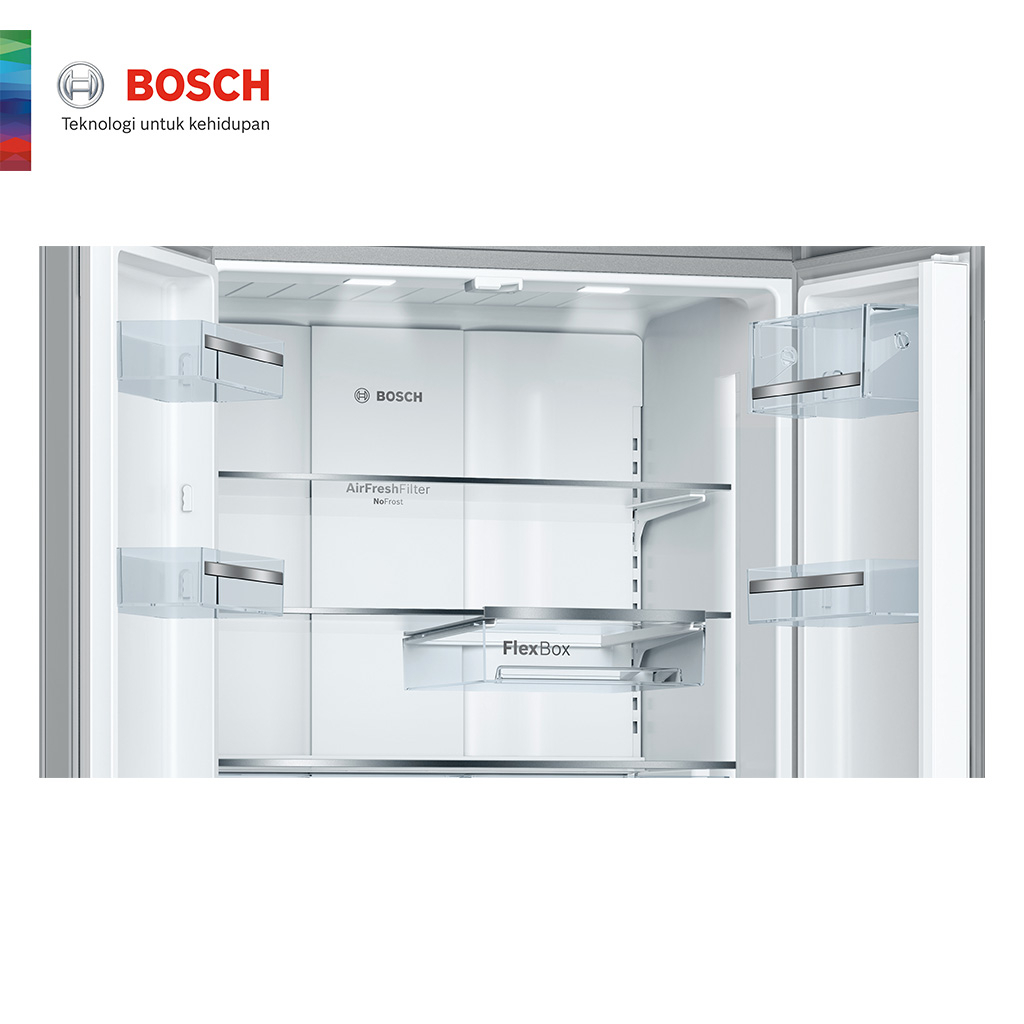 Bosch KFN86AA76J Kulkas French Door Freestanding / Refrigerator