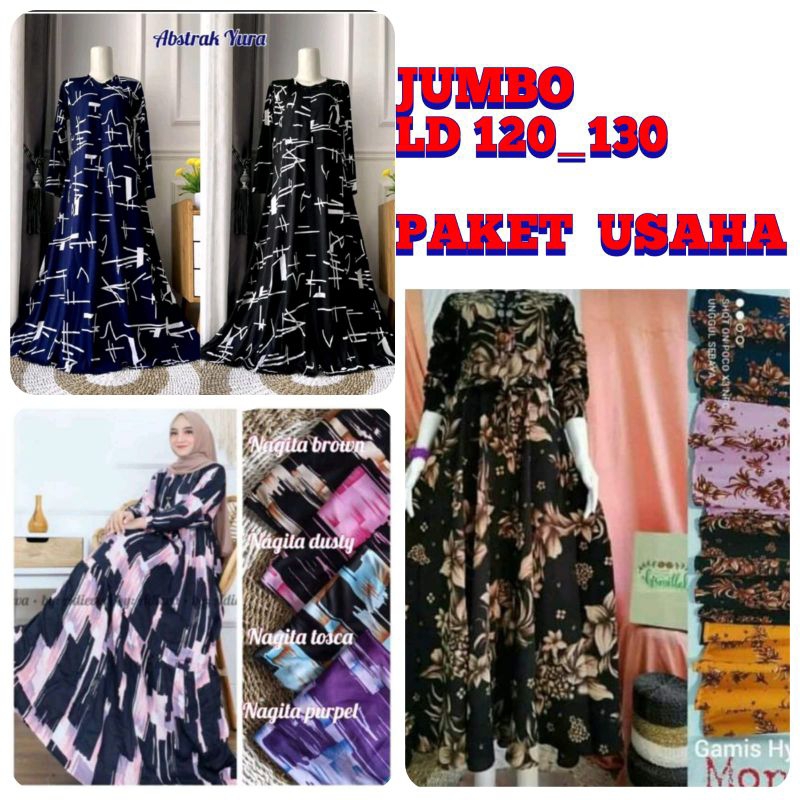Gamis viral 100 dapat 3 jumbo