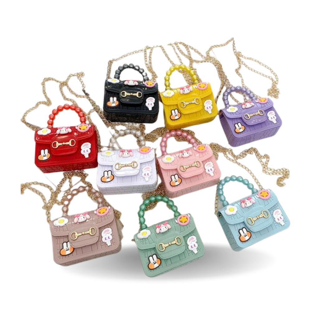 Tas Selempang Mini Wanita Fashion Croco Magnet Gambar Boneka I Tas Mini I Tas Selempang