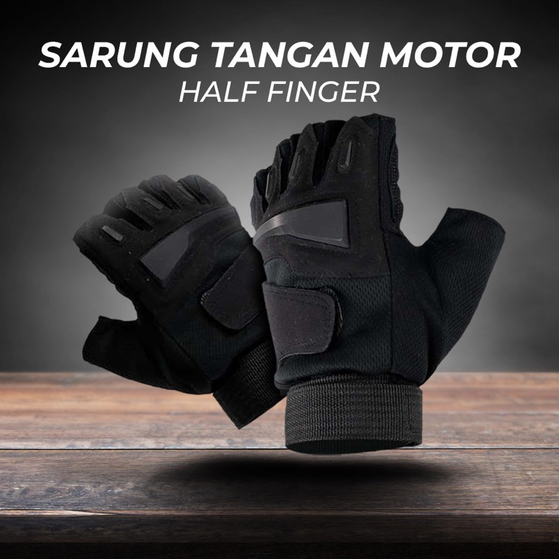 Black Eagle Sarung Tangan Motor UK L