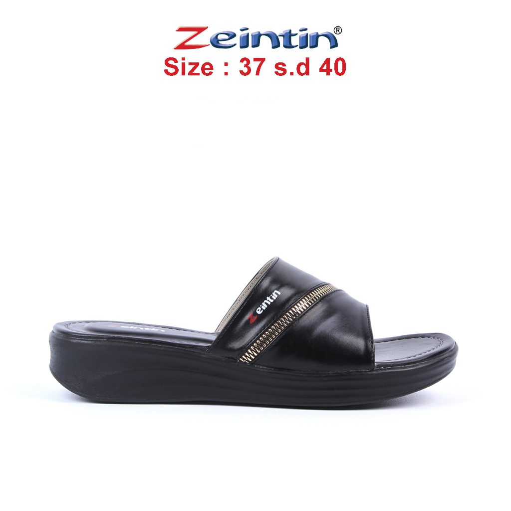 Zeintin - Sandal Wanita HItam Sandal Wedges Wanita Sendal Wanita Terbaru Zeintin HP