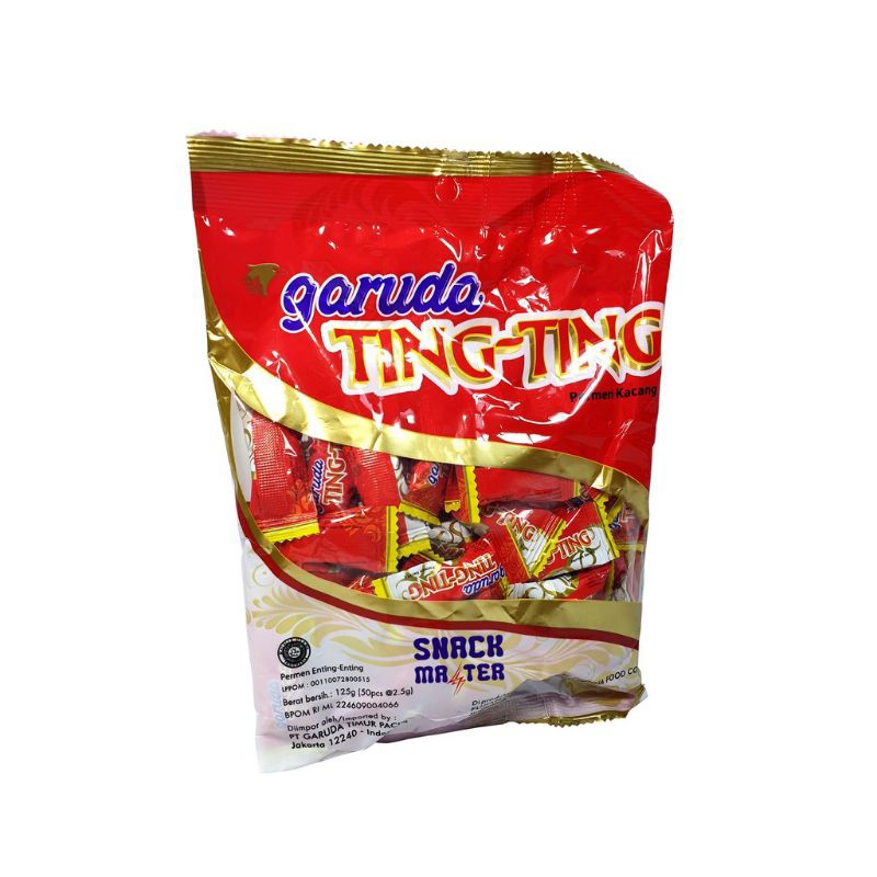 

Garuda Ting Ting ,Permen Enting Enting Kacang 1Bungkus 125gr