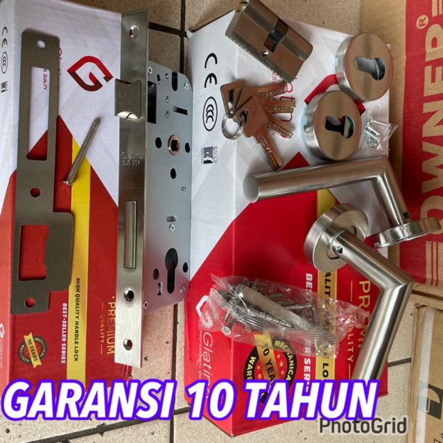 SUPER PROMO GLATINO PREMIUM STAINLESS 304 Glatino Dekson KUNCI PINTU RUMAH GARANSI 5 TAHUN UKURAN BESAR 25 CM KUNCI PINTU UKURAN BESAR KOMPLIT/PAKET SUPER MURAH KUNCI PINTU KOMPLIT LENGKP TERLARIS/ kunci pintu model pisah roses rosete