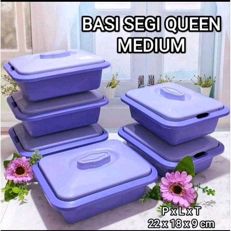 6 pcs basi prasmanan segi queen medium