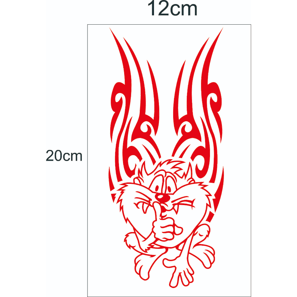 stiker api variasi spakbor depan