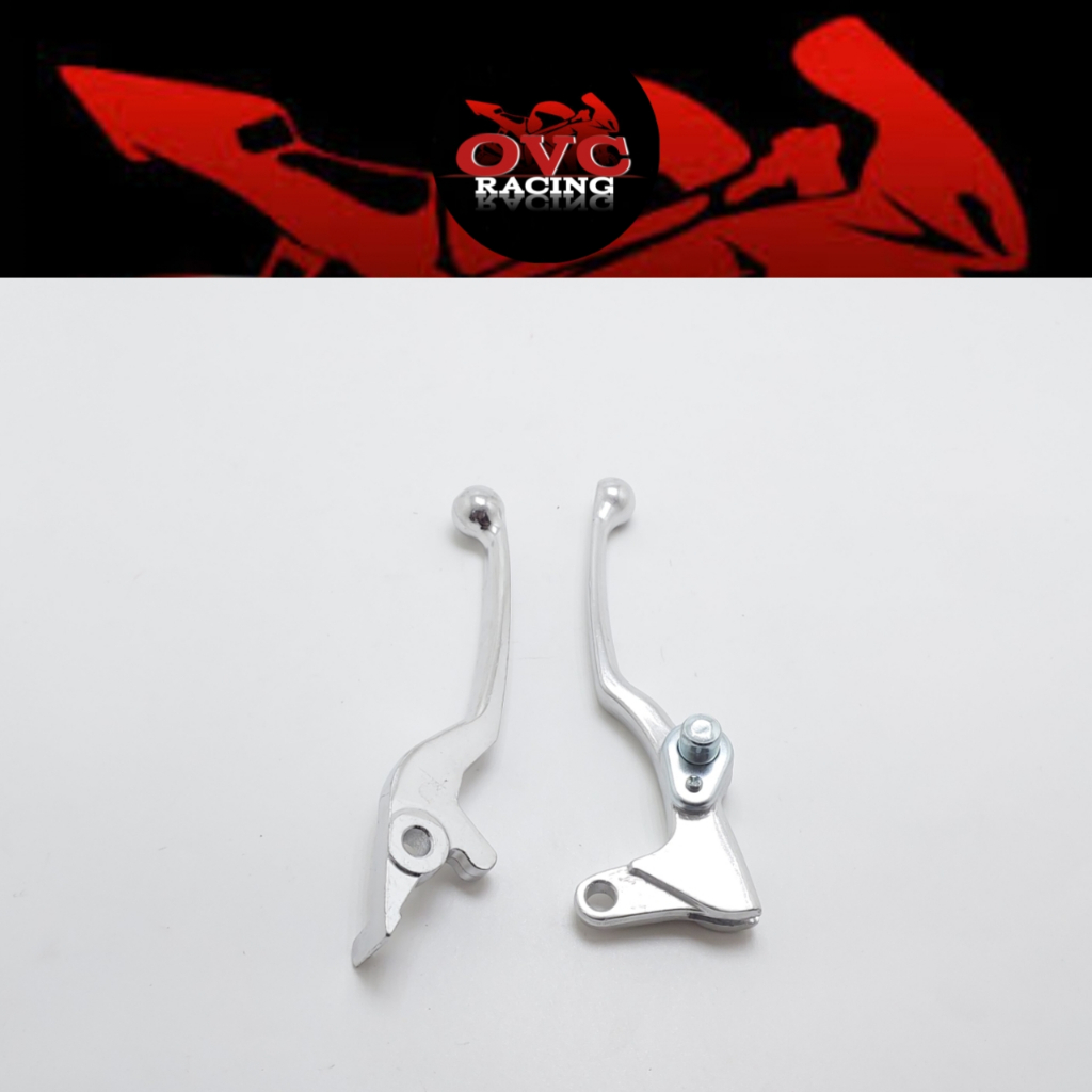 Handle Rem Aerox Crome - Handel Rem Kiri Kanan LEXI AEROX YAMAHA / HANDEL REM AEROX INCLUDE PENGUNCI REM IMPORT