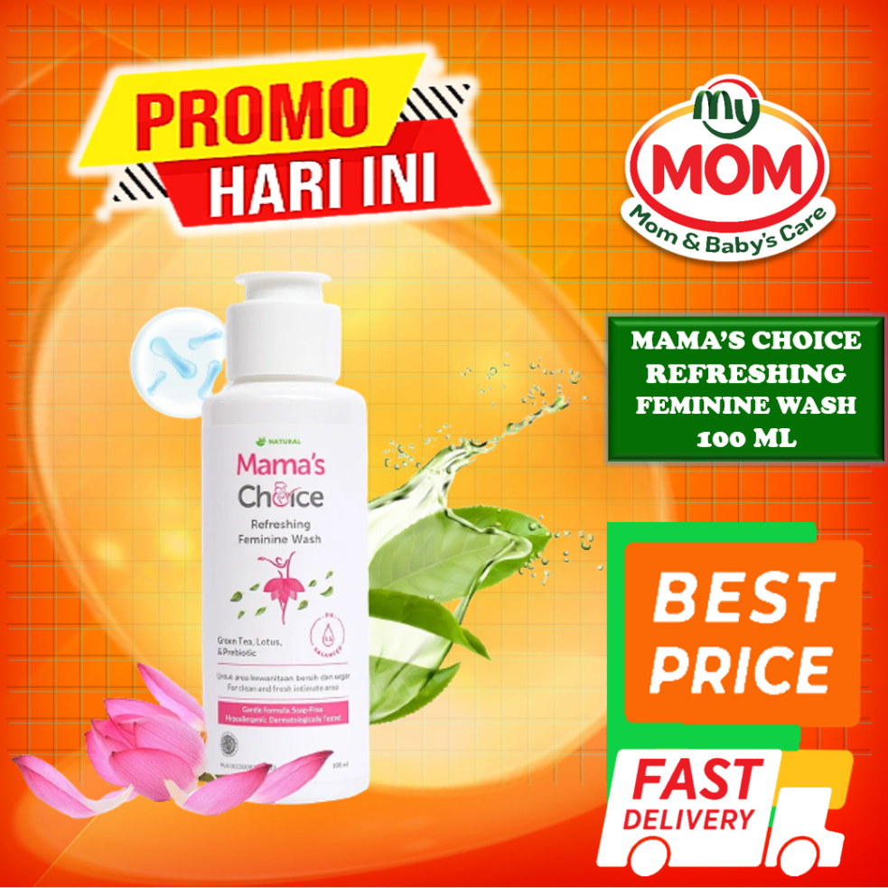 [BPOM] Mama's Choice Refreshing Feminine Wash 100ml / Mamas Choice Pembersih Kewanitaan / Mama Choice Feminine Hygiene Intimate Wash bebas sabun aman untuk ibu hamil dan Menyusui / MYMOM