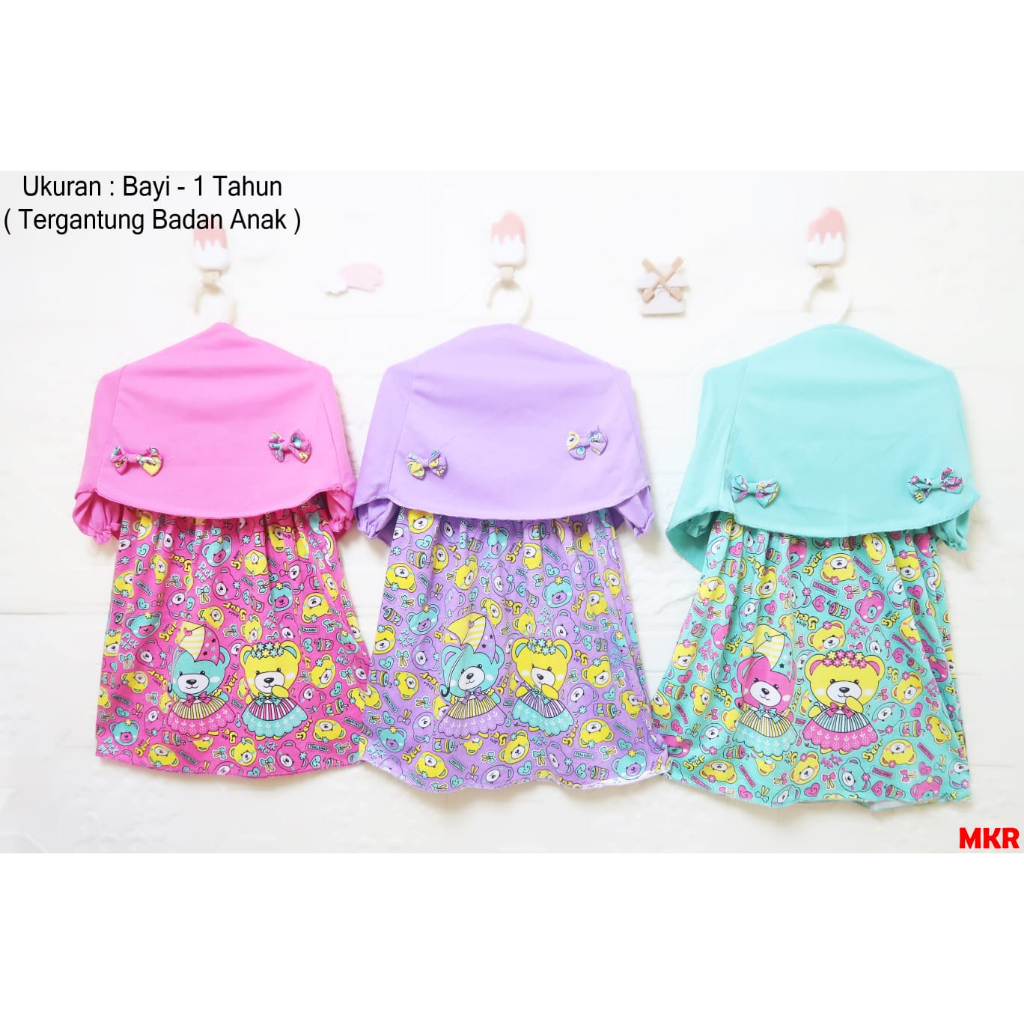 Baju Anak Gamis terbaru Baju gamis bayi perempuan Setelan baju muslim anak perempuan Baju muslim bay