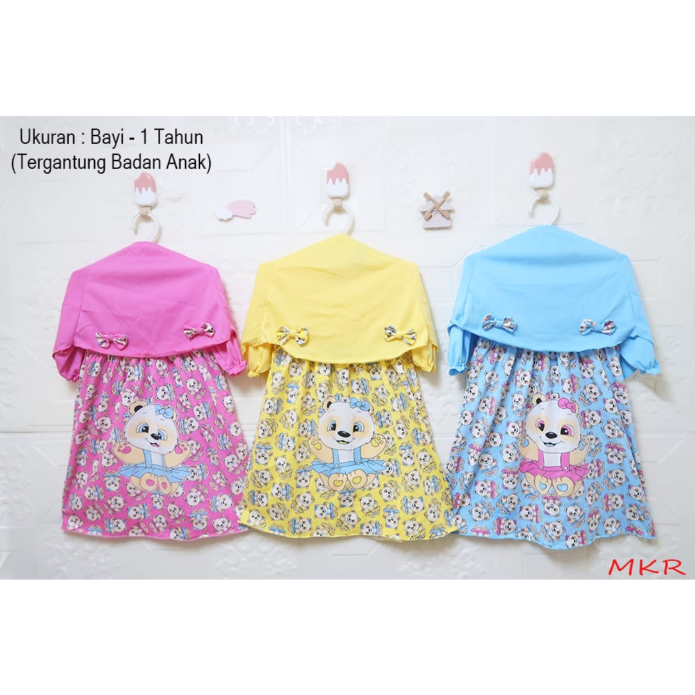 Baju Anak Gamis terbaru Baju gamis bayi perempuan Setelan baju muslim anak perempuan Baju muslim bay