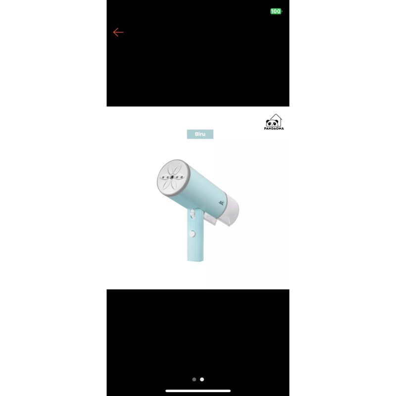 preloved Pandaoma Setrika Uap Foldable Setrika Uap Low Watt 130ml