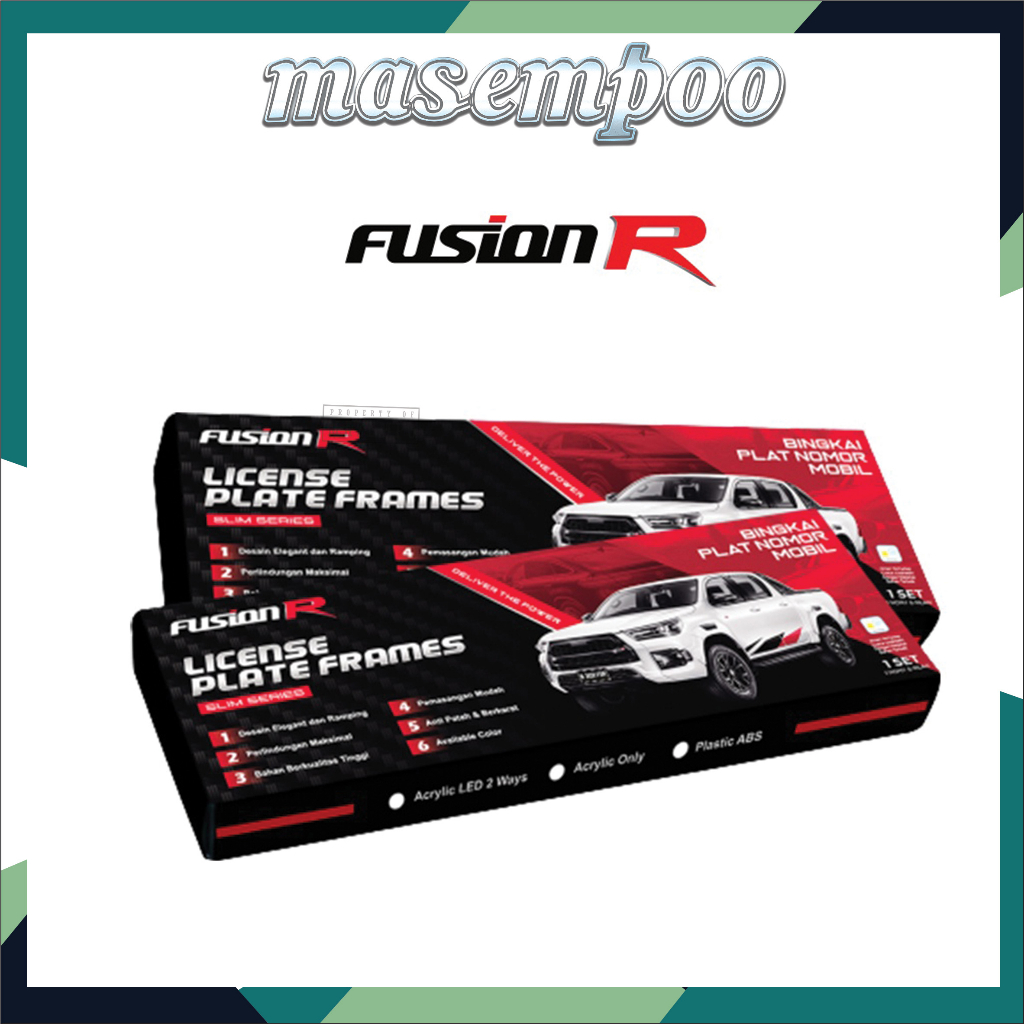 Stand Frame Dudukan Plat Nomor Mobil FUSION R