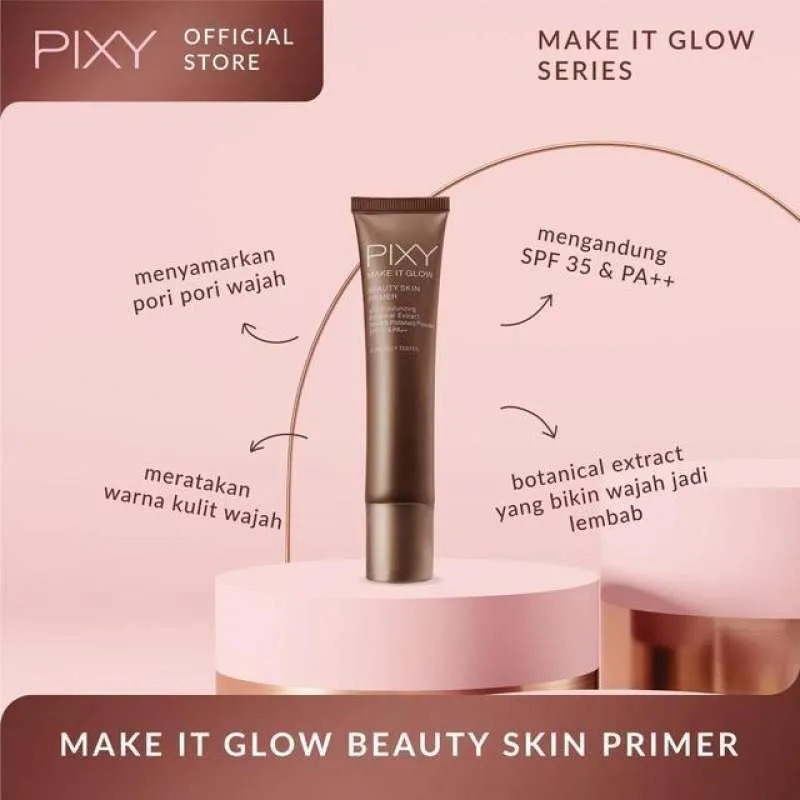 ☘️ CHAROZA ☘️ PIXY Make It Glow Beauty Skin Primer | Techno Fixed Matte Primer 25 ML