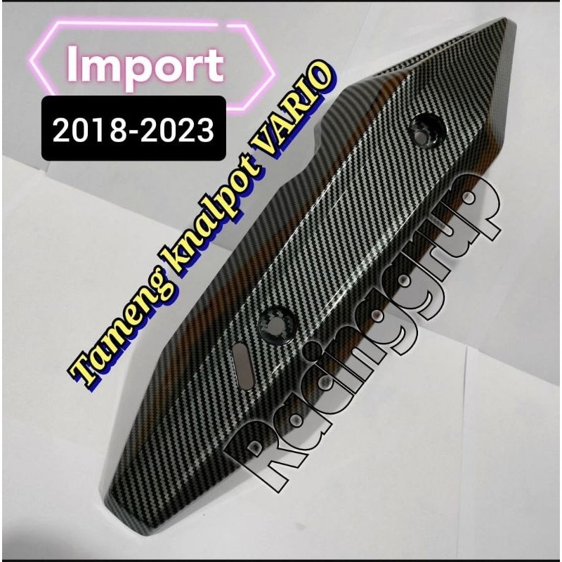Racinggrup tutup knalpot Vario 125/150 new carbon 2018/2021