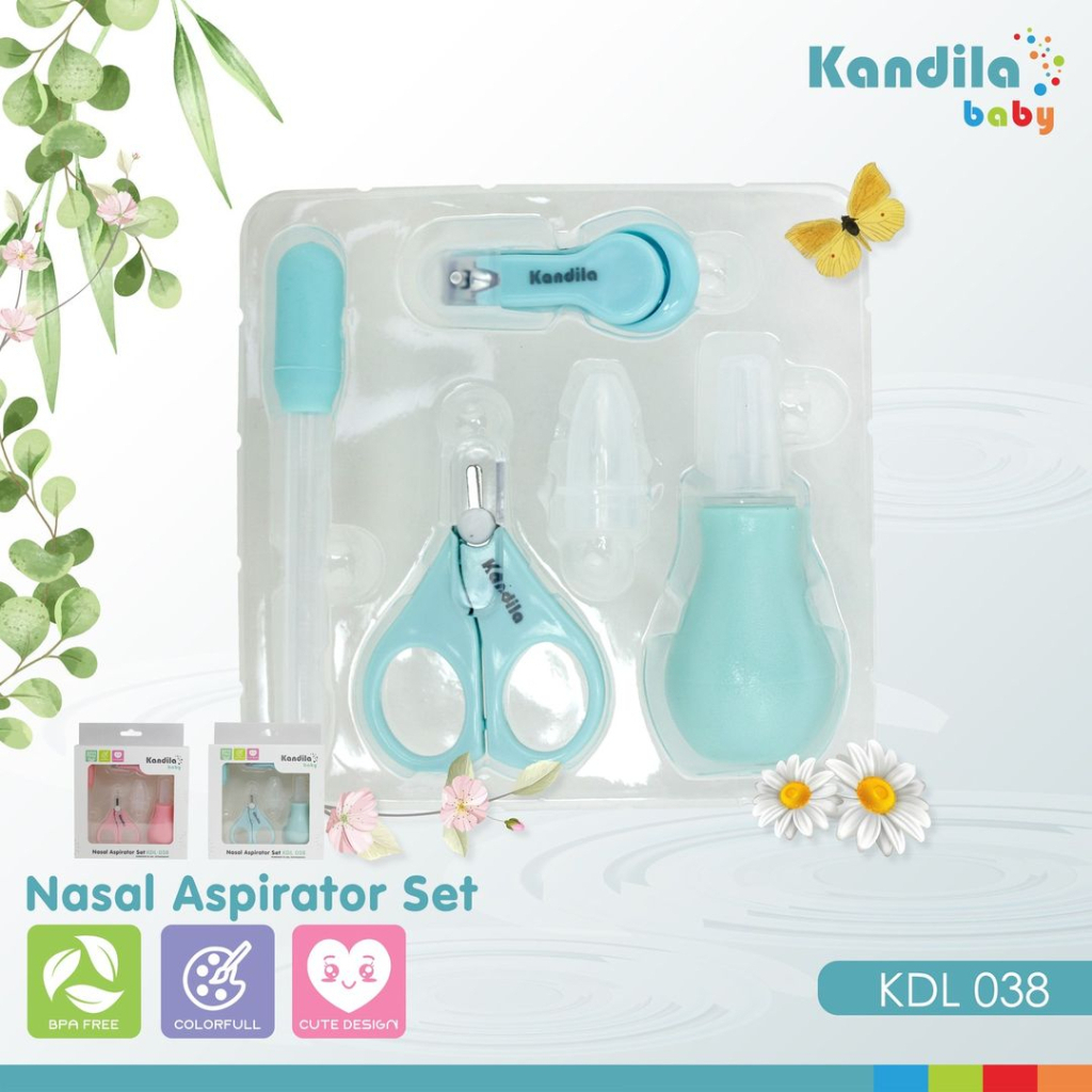 Kandila Baby 4 in 1 Nasal Aspirator Set Sedotan Ingus Bayi Set KDL-038