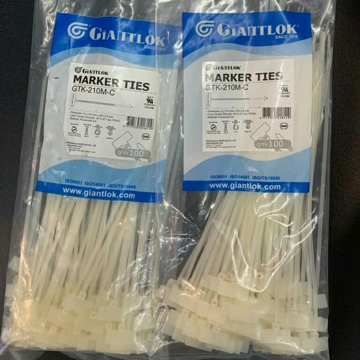 Marker ties GTK - 210 / Label ties / cable tie / GIANTLOK