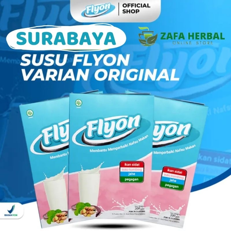 

FLYON - Susu Penggemuk Penambah Berat Badan dan Nafsu Makan Aman Sehat Dijamin AsLi Original 100%