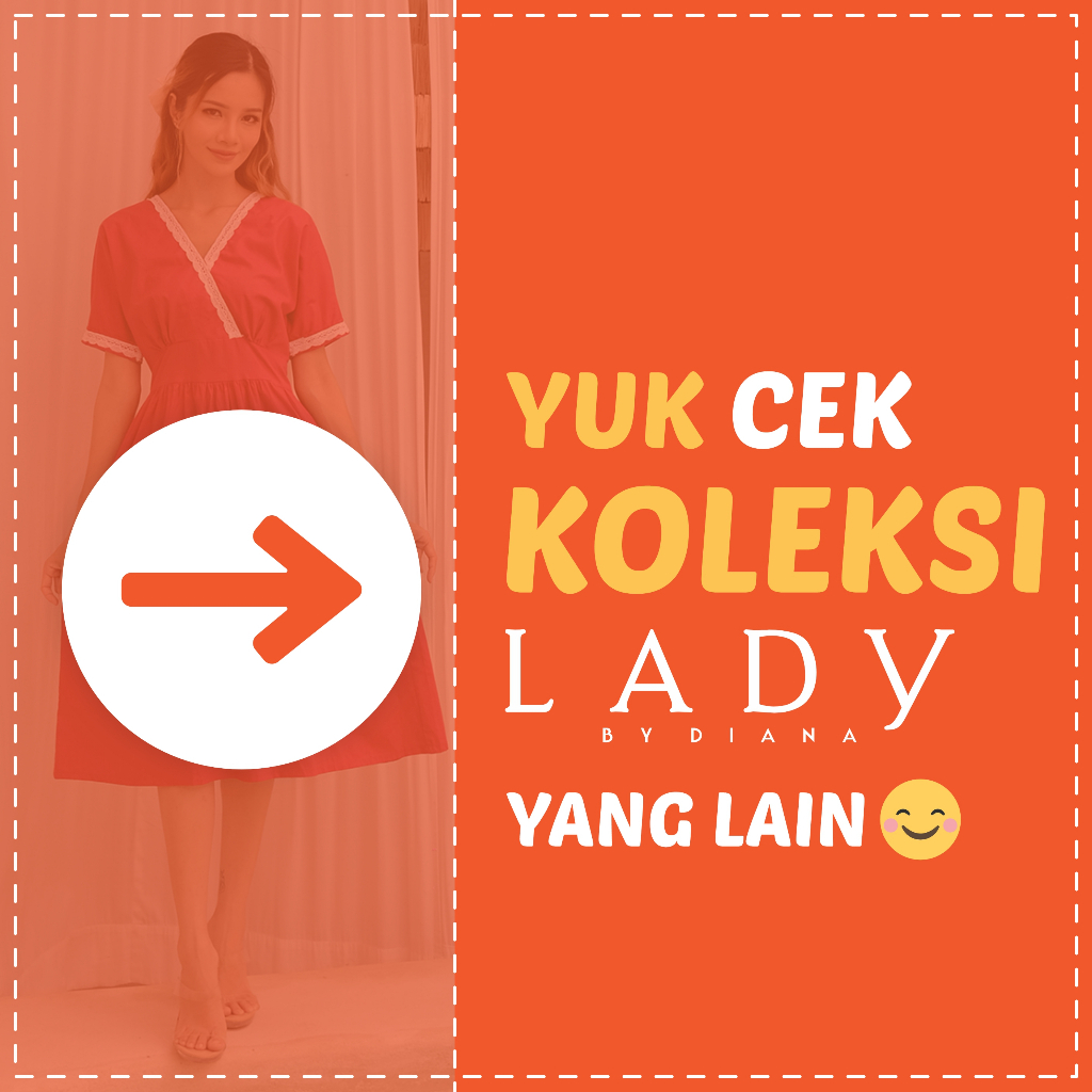 Ladybydiana KEIKO DAILYWEAR Midi Dress Wanita Ala Jepang