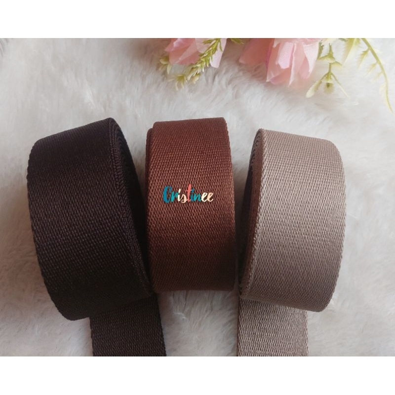 Webbing 3,8cm Poly katun(per meter)