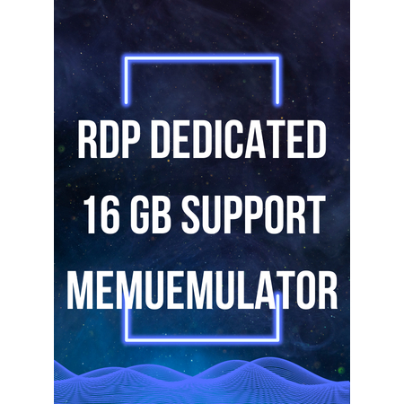 RDP DEDICATED 16 GB SUPPORT MEMU/EMULATOR BULANAN